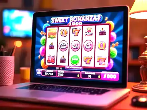 Sweet Bonanza 1000 pokie artwork at Woolworths Casino